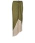 Balmain Metal Fringed Pareo Midi Skirt, front view