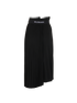 Balenciaga Pleated Asymmetric Skirt, &pound;195, Clothing, Black, Polyester (Polymer), Back view
