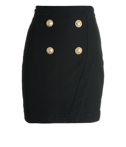 Balmain Button Detail Mini Skirt, front view