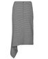 Balenciaga Asymmetric Houndstooth Skirt, back view