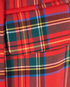 Balmain Tartan Mini Skirt, &pound;175, Clothing, Red, Wool, Other view