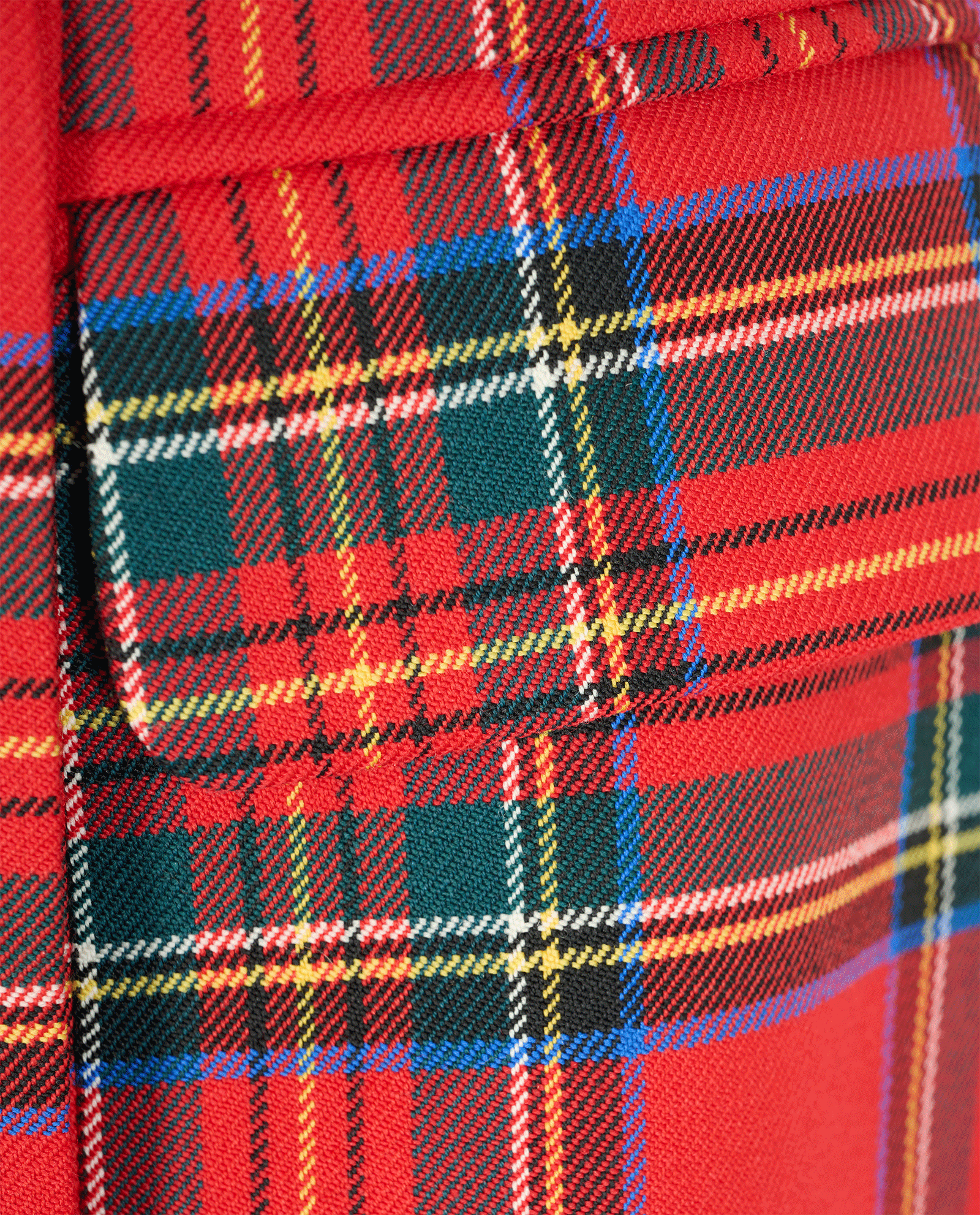 Balmain Tartan Mini Skirt, &pound;175, Clothing, Red, Wool, Other view