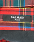 Balmain Tartan Mini Skirt, &pound;175, Clothing, Red, Wool, Other view
