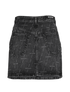 Balenciaga Logo Denim Mini Skirt, £150, Clothing, Black, Cotton, Back view