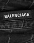 Balenciaga Logo Denim Mini Skirt, £150, Clothing, Black, Cotton, Other view