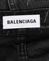 Balenciaga Logo Denim Mini Skirt, £150, Clothing, Black, Cotton, Other view