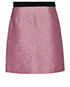 Balenciaga Mini Pattern Skirt, back view