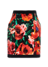 Balmain Floral Print Mini Skirt, back view