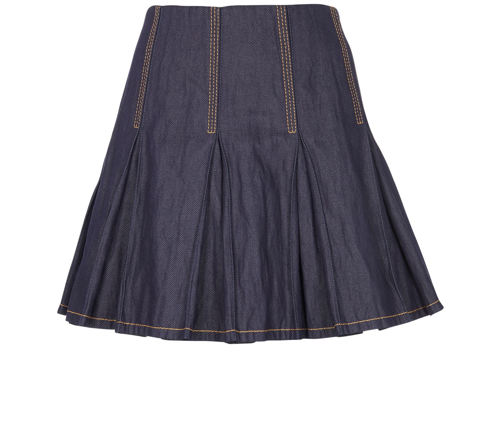 【送料&関税込】Bottega Veneta Denim Skirt BOTTEGA VENETA Denim-effect woven midi skirt | NET-A-PORTER