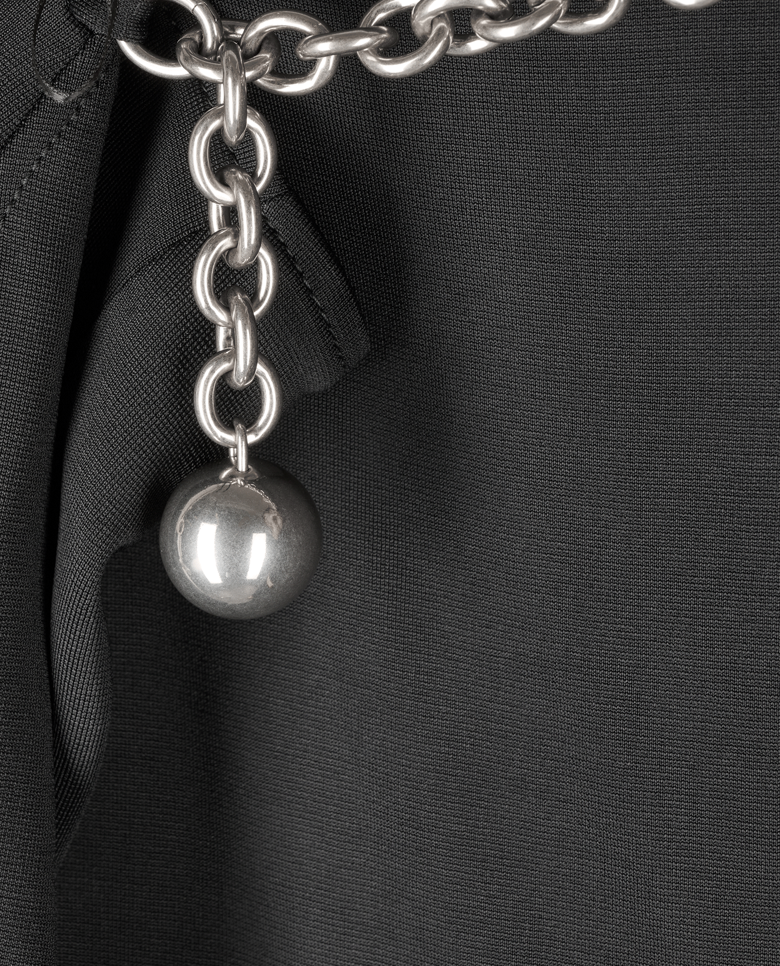 Bottega Veneta Ball and Chain Detail Skirt, &pound;250, Clothing, Black, Viscose, Other view