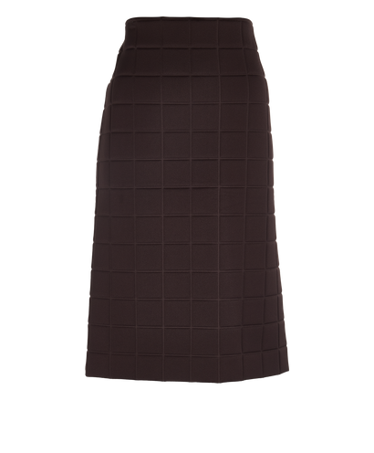 Bottega Veneta Quilted Skirt, front view
