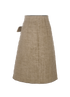 Bottega Veneta Midi Quilted Skirt, front view