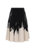 Bottega Veneta Abstract Print Skirt, back view
