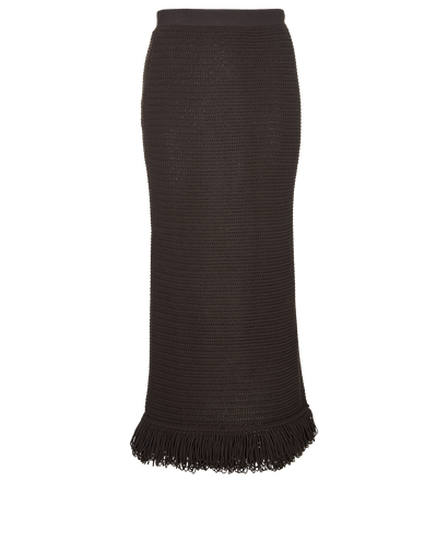 Bottega Veneta Fringe Knit Skirt, front view