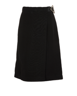 Bottega Veneta Belted Wrap Skirt, Viscose/Silk, Black, UK8, 2*