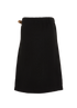 Bottega Veneta Belted Wrap Skirt, &pound;110, Clothing, Black, Silk/Viscose, Back view