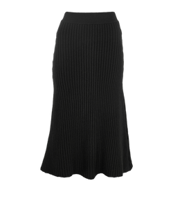 Bottega Veneta 2020 Ribbed Skirt, Wool, Black, Sz XS, 3*