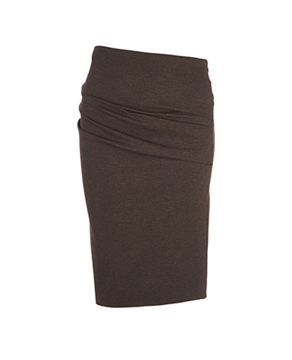 Brunello Cucinelli Ruched Knee Length Skirt, front view