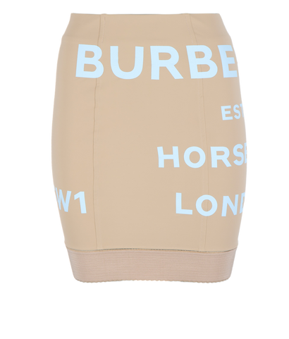 Burberry Logo Print Mini Skirt, front view