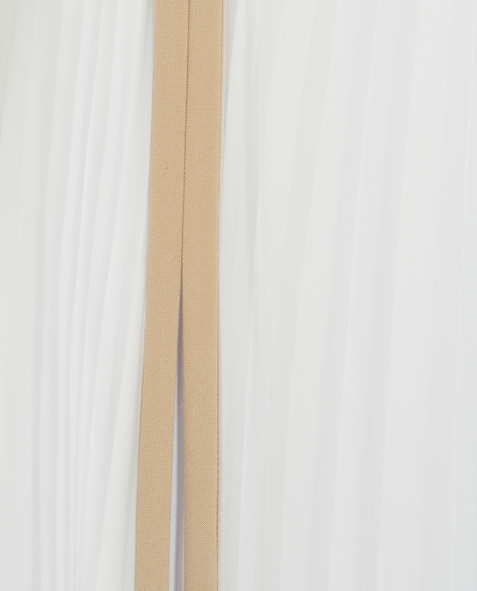 Burberry Pleated Skirt, &pound;120, Clothing, Beige/White, Silk, Other view