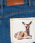 Burberry Deer Mini Skirt, &pound;110, Clothing, Blue, Cotton, Other view