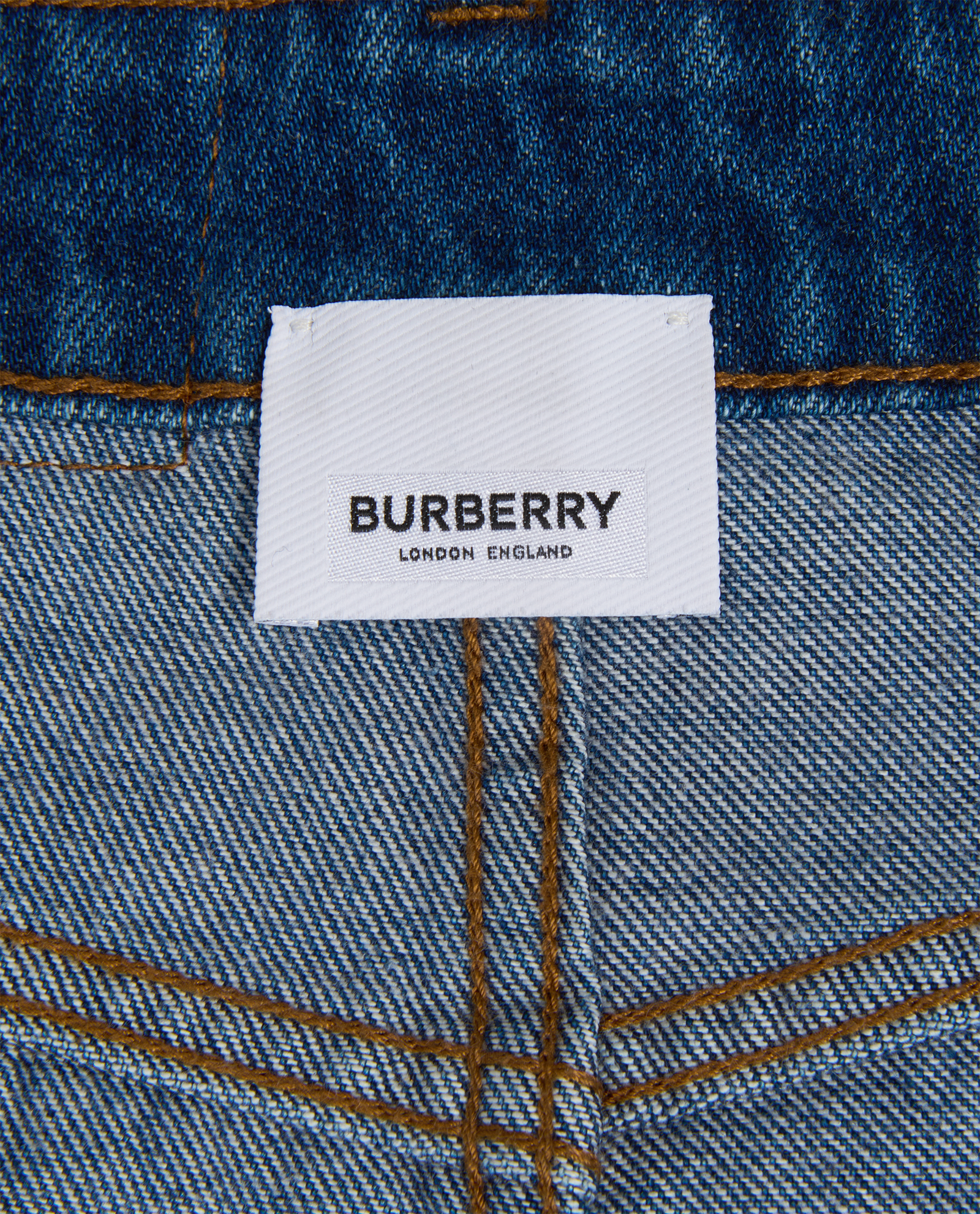 Burberry Deer Mini Skirt, &pound;110, Clothing, Blue, Cotton, Other view