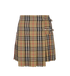 Burberry Pleated Check Mini Skirt, front view