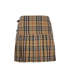 Burberry Pleated Check Mini Skirt, back view