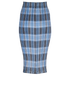 Burberry Pleated Check Skirt, back view