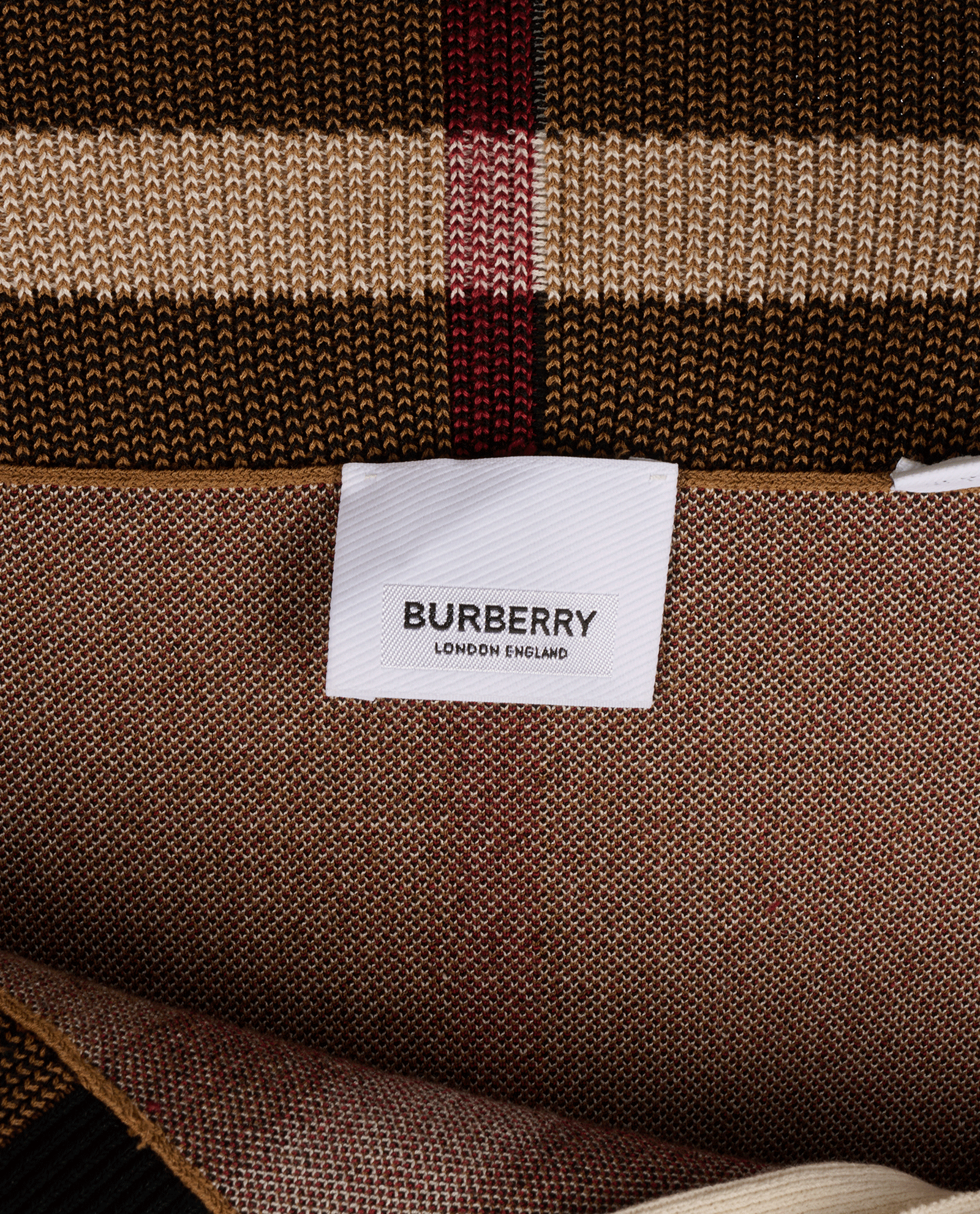 Burberry Check Midi Skirt, &pound;220, Clothing, Brown, Polyester (Polymer), Other view