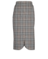 Burberry Plaid Midi Pencil Skirt, front view
