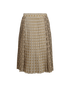 Burberry Pleated Printed Skirt, front view