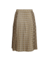 Burberry Pleated Printed Skirt, back view