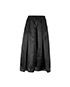 Burberry Pleated A Line Midi Skirt, &pound;175, Clothing, Black, Silk, Front view
