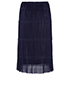 Burberry Pleated Mesh Skirt, back view