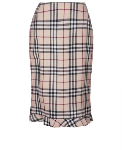 Burberry Nova Check Pencil Skirt, front view