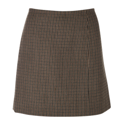 Celine Mini Skirt, Wool, Brown, UK10, 3*