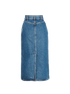 Celine Denim Midi Skirt, back view