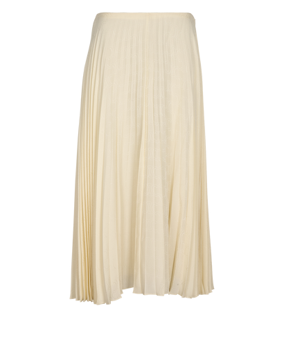 Celine Triomphe Pleated Midi Skirt, front view