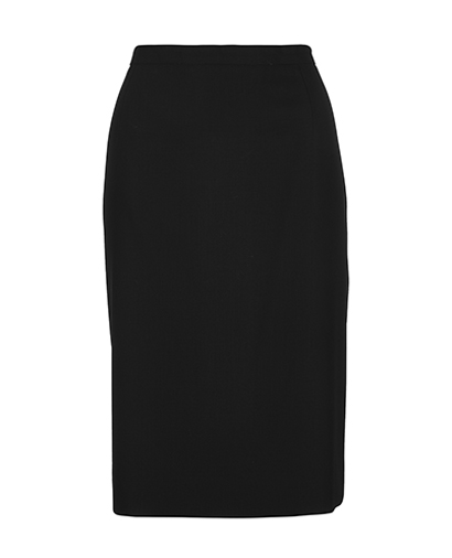 Celine Black Midi Skirt, front view