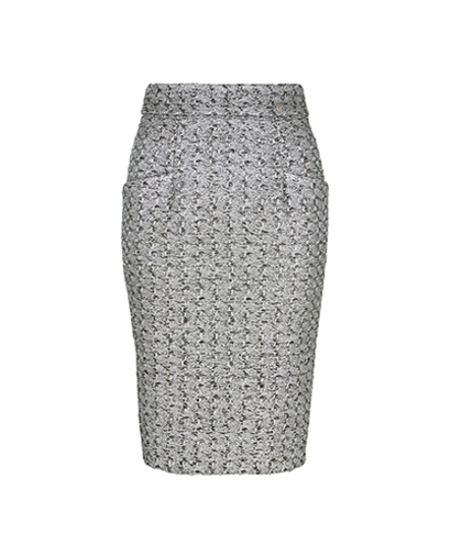 Chanel Silver Skirt, front view