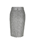 Chanel Silver Skirt, back view