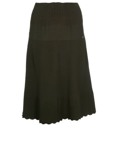 Chanel Knit Mid Length Skirt, front view