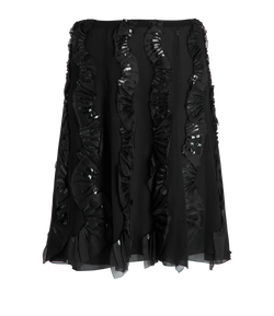 Chanel 01P Seqiun & Ruffle Skirt - Size Womens 10