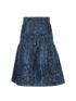 Chanel Printed Denim Skirt, front view
