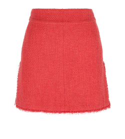 Chanel 2010P Slits Mini Skirt, Cotton, Red, UK10, 3*