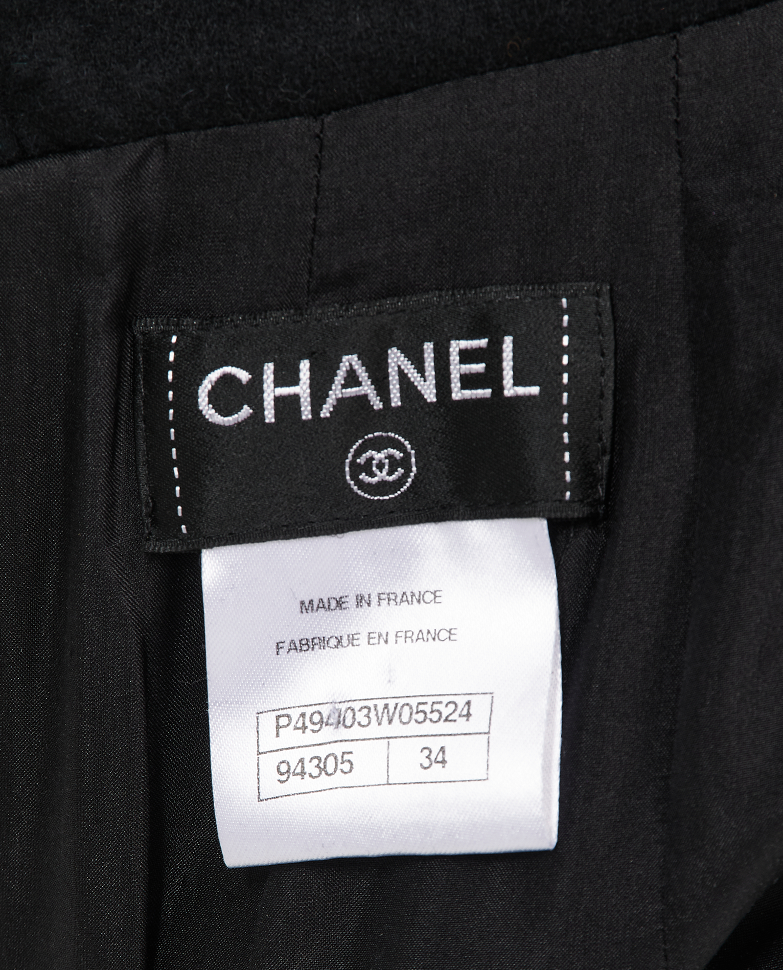 Chanel Pleated Midi Skirt, &pound;450, Clothing, Black, Cotton, Other view