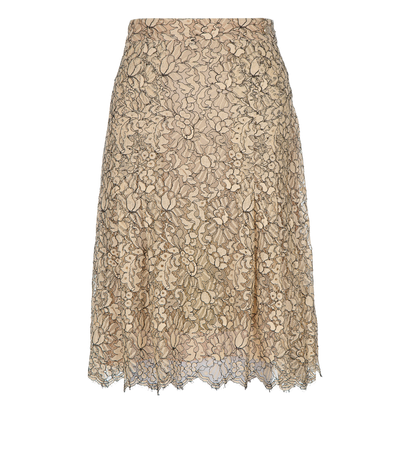 Chanel Flower Lace Skirt, front view