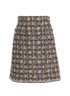 Chanel Tweed Skirt, &pound;350, Clothing, Brown/Grey, Acrylic Plastic/Cotton, Front view