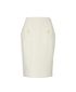 Chanel Pencil Pearl Skirt, &pound;275, Clothing, Beige, Cotton, Front view